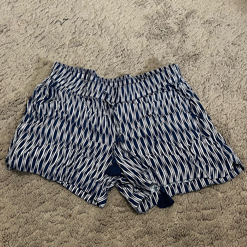 Striped Summer Shorts with Tassel